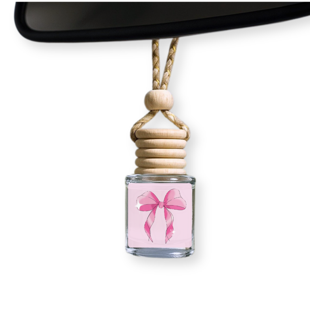 Pink Bow Car Diffuser