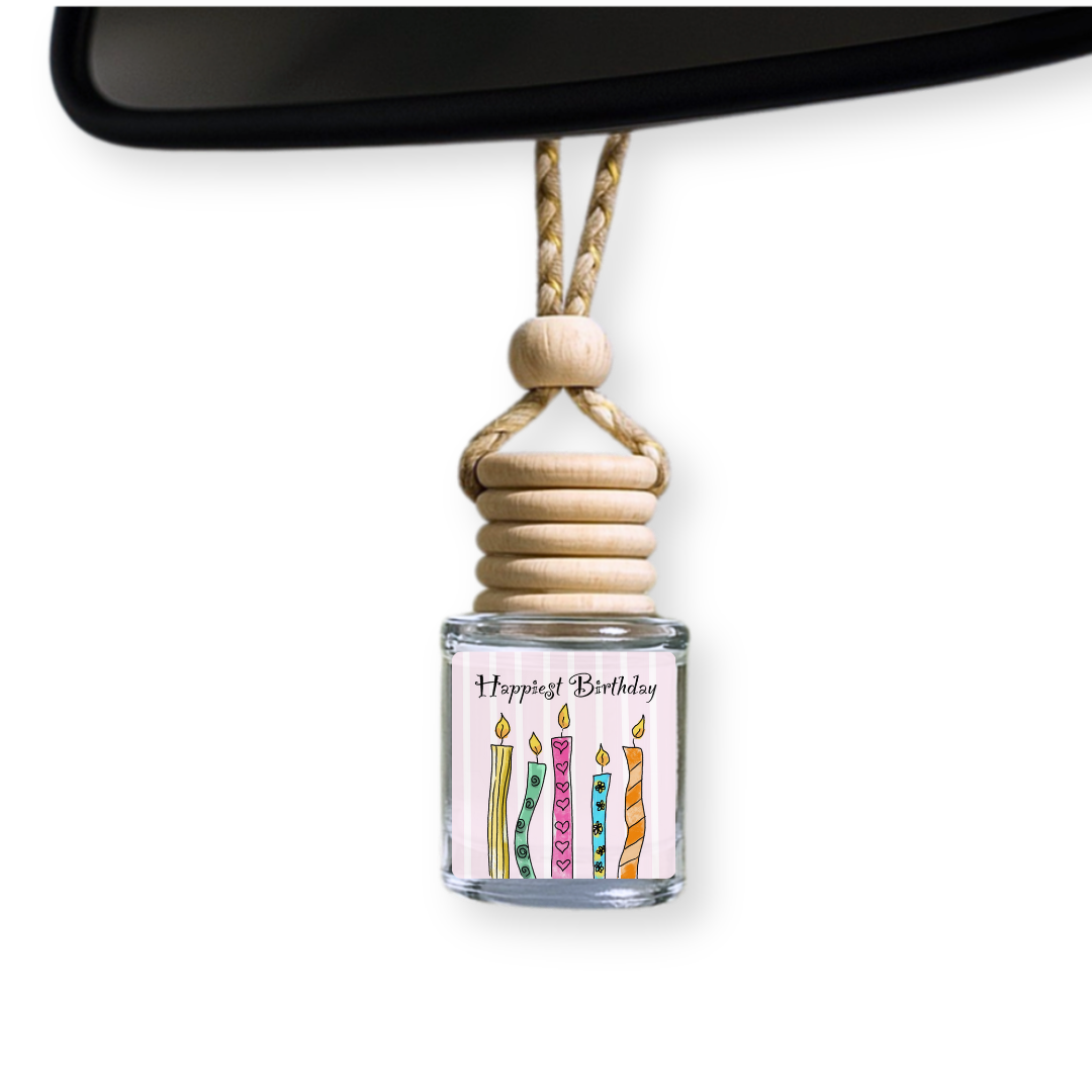 Happy Birthday Candle Car Diffuser