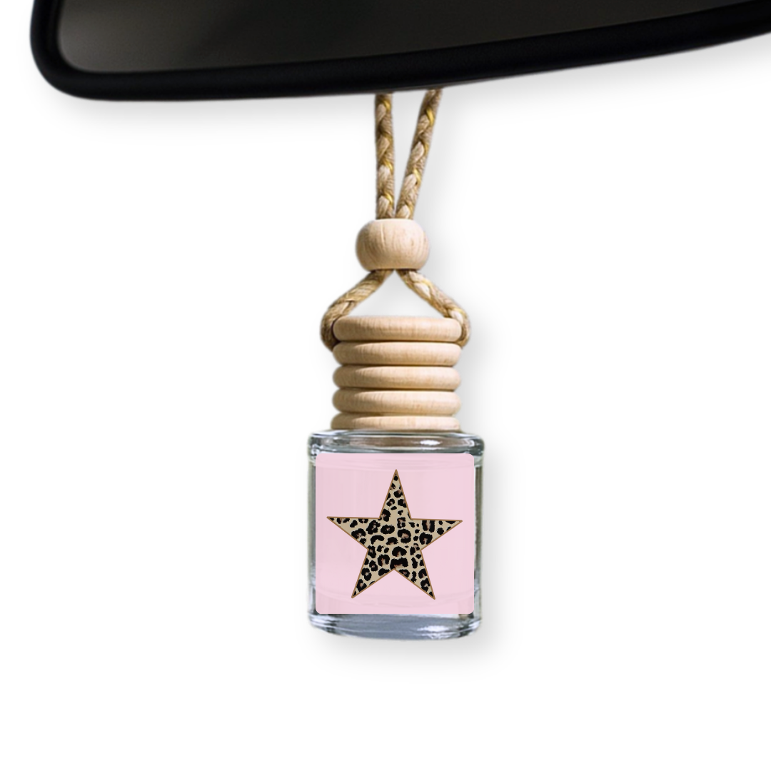 Cheetah Print Star Car Diffuser