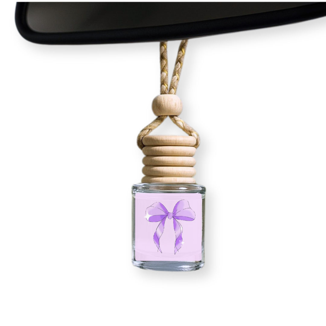 Purple Bow Car Diffuser