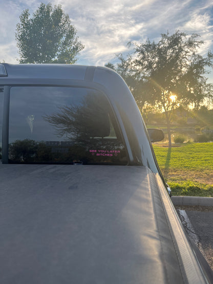 See You Later Bitches Vinyl Decal